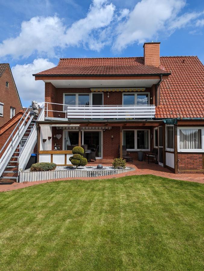 Ferienwohnung Leni Erstes Og Inkl Balkon Gartenblick Kostenfreier Parkplatz Stadtnah Aber Ruhig Gelegen Meppen Dış mekan fotoğraf